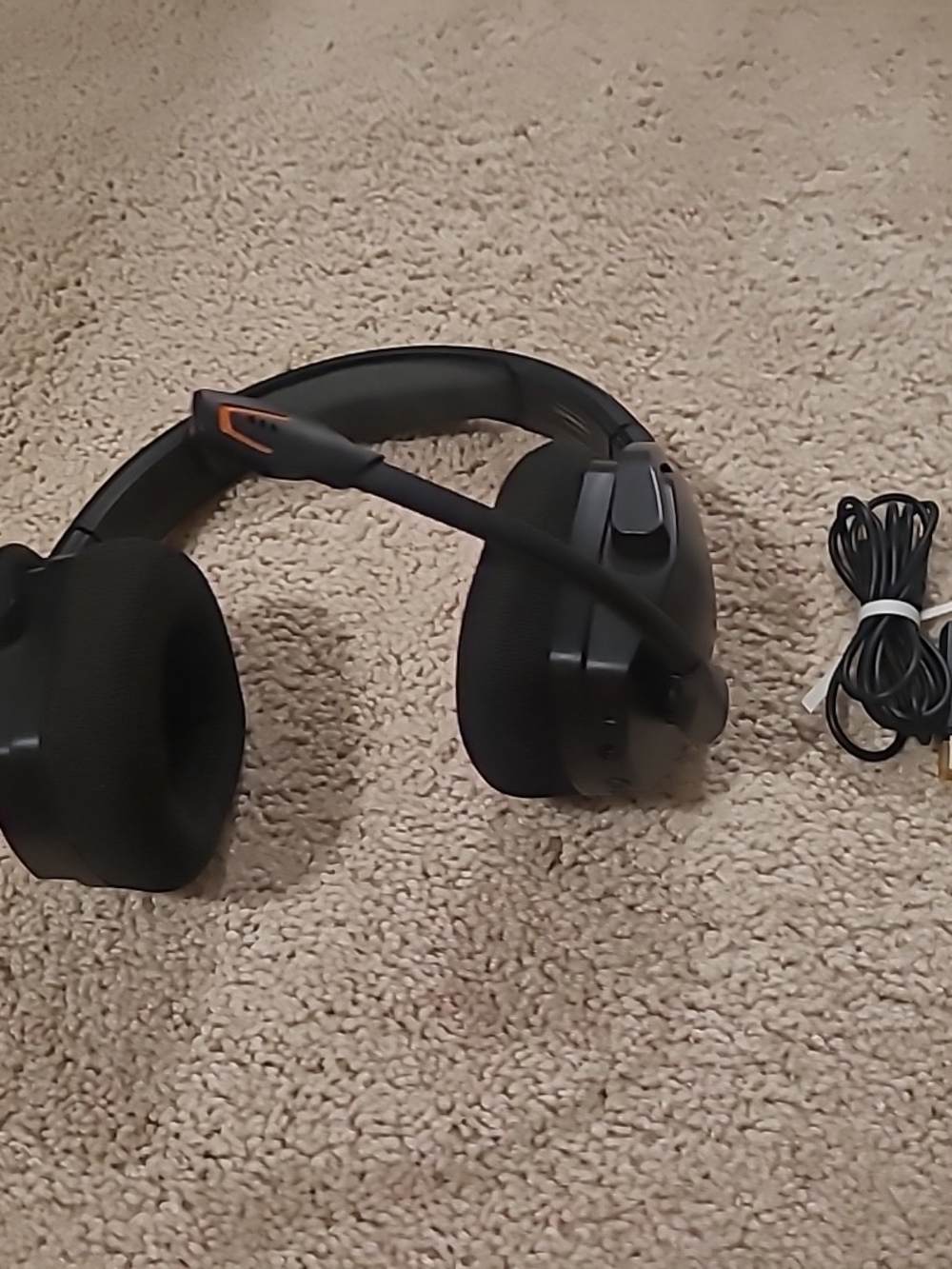 NUBWO G06 Wireless Gaming Headset Mic for Ps5 Ps4 PC, Black Orange  Tested Work